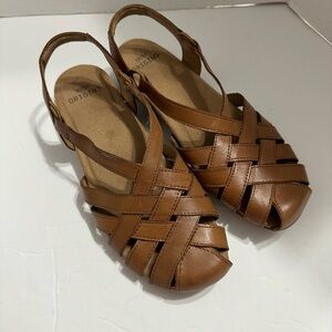 Earth Origins Berri Brown Slip On Sandals